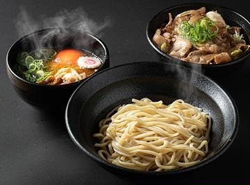 ご飯大盛無料！肉玉つけ麺・焼肉丼セット