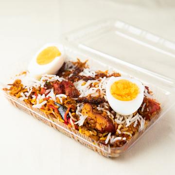 voile Egg Topping Authentic Biriyani ゆで卵トッピングの本格ビリヤニ