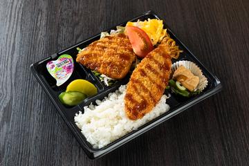 アジフライと白身魚フライ弁当
