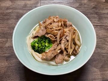 牛焼肉ごぼううどん