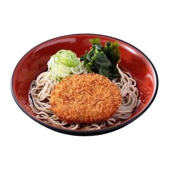 (冷)コロッケそば 又は うどん (Cold) Croquette Soba/Udon