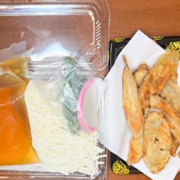 ごぼうの天ぷら付き 生麺かけうどんセット