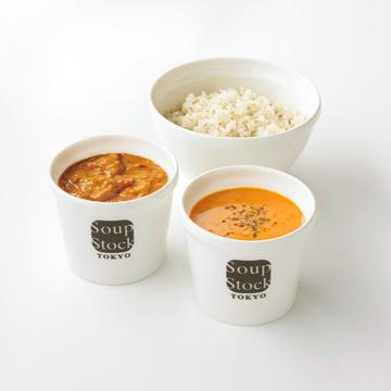 カレーとスープのセット