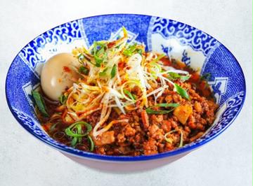 汁なし担々麺(味玉) Soupless Tantan Noodles (With Seasoned Egg)