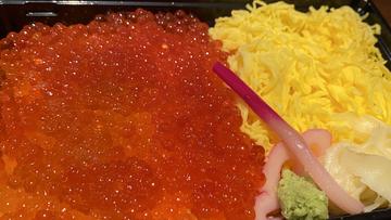 大盛いくら玉子重 海鮮丼弁当