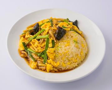 木耳と玉子のあんかけ炒飯
