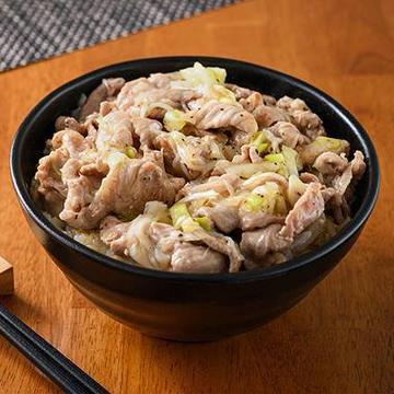 【満足】極旨塩だれにんにく豚丼+濃厚！ちょいカレー付き(お肉200g)
