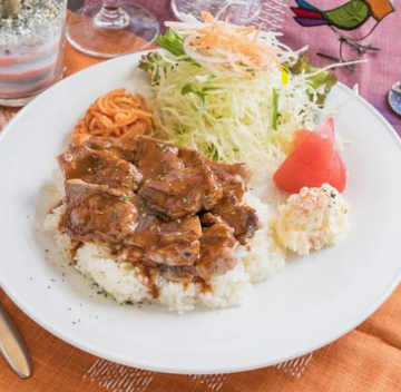 バターライスが香るステーキトルコライス Buttered Steak Turkish Rice