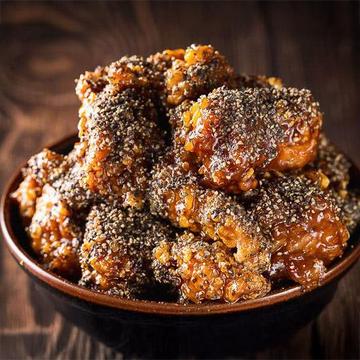 【黒コショウまみれ】 悪魔のから揚げ丼