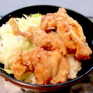 塩唐揚げ丼