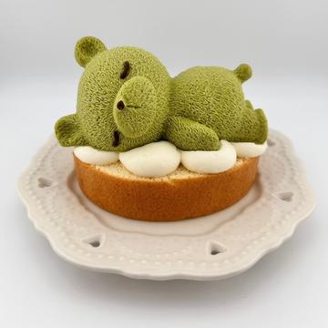 くまの抹茶ムースケーキ