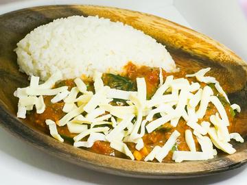 ほうれん草＆チーズカレーライス