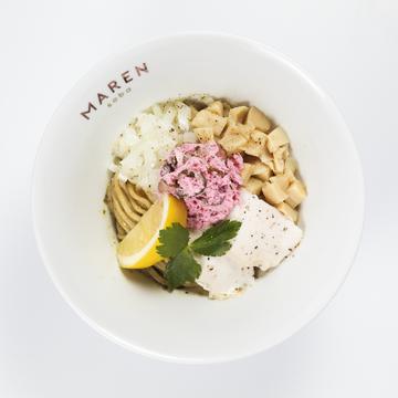 鶏塩まぜそば-大葉オイル- ミニ飯付(レンジ加熱可)