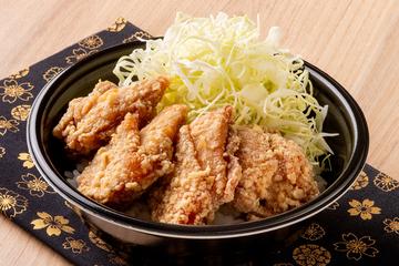 鶏の唐揚げ丼(4個)