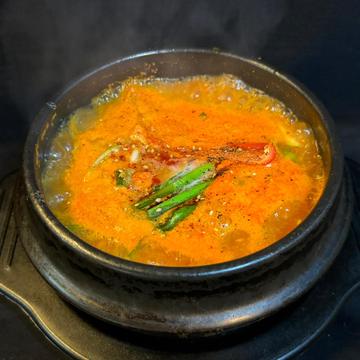 海鮮スンドゥブ定食 たまご入り！