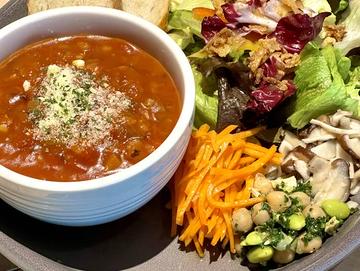 【セット】10種野菜のミネストローネ＆デリ Minestrone with 10 kinds of vegetables ＆ Deli foods