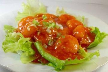 エビチリソース定食