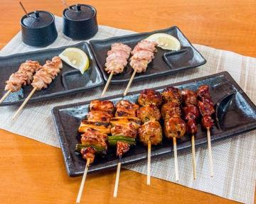 やきとりの盛り合わせ5種類×2本