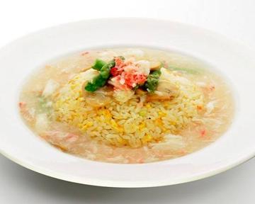 カニあんかけ炒飯【#あっさり塩味】Fried Rice with Crab Starchy Sauce