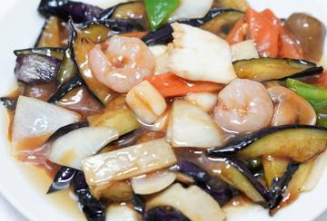 海鮮とナスの旨味炒め Seafood ＆ Eggplant Stir-Fry