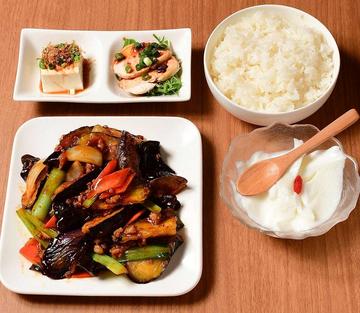 麻婆茄子定食【中華料理定食】