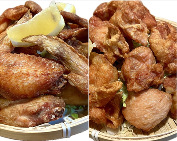 旨い自家製唐揚げと手羽先揚げ盛り合わせ(5個ずつ)