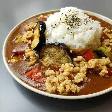 大豆ミートのキーマ風野菜カレー