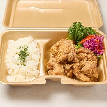 唐揚げ弁当+日替わり副菜2品