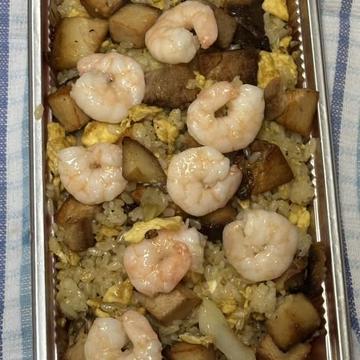 エビ、チャーシューチャーハン