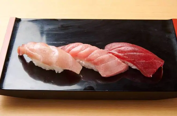 まぐろにぎり三種