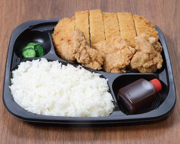 ロースかつ＆若鶏の唐揚げ弁当(ロースかつ100g、唐揚げ3ヶ)