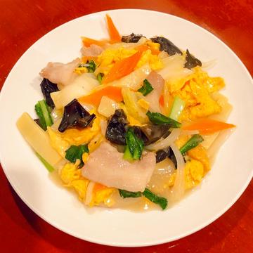 キクラゲ玉子豚肉炒め