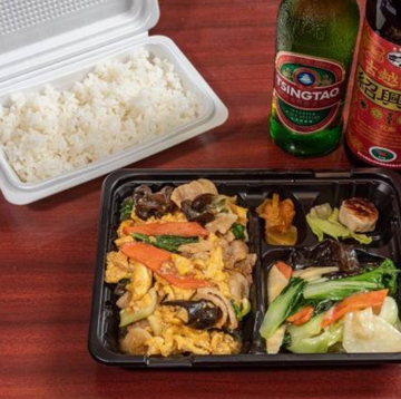 キクラゲと玉子炒め弁当