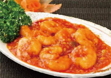 エビチリ Shrimp with Chili Sauce