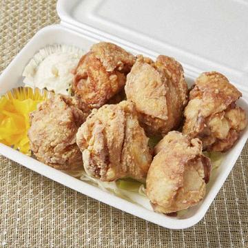 只今10%オフ！【特盛まで無料！】モモからあげ弁当 Fried Chicken Bento Box