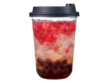 本格タピオカ贅沢ストロベリースパークリング