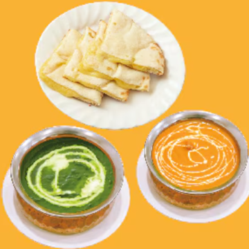 【人気No.1】チーズナンセット Cheese Naan Set(※おかわりナン有！)