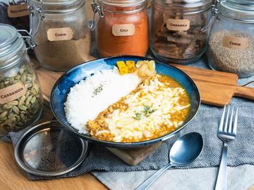 たっぷ～りチーズキーマカレー (通常1487円がキャンペーンで20%off→1190円)