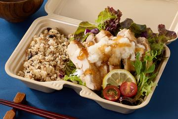 おろしポン酢チキンと玄米セット Grated Ponzu Chicken ＆ Brown Rice Set