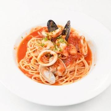 人気No2ペスカトーレ 海の幸のトマトソース Pescatore with Seafood Tomato Sauce