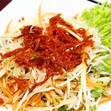 青いパパイヤと乾燥牛肉サラダ GOI KHO BO DU DU