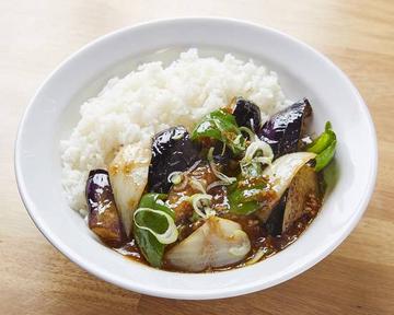 ナス挽肉丼 Eggplant ＆ Minced Meat Rice Bowl