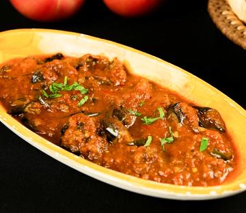 ナスのトマトソース Minced meat stuff of eggplant