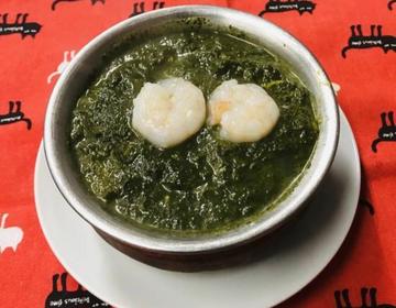 サグプラウン カレー /saag prawn curry