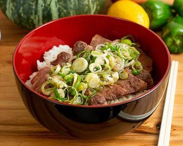 ダブル牛たんステーキ丼 Double Beef Tongue Steak Rice Bowl