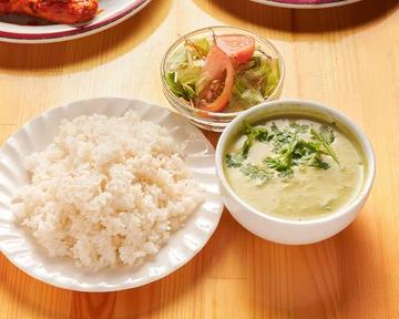 グリーンカレーライスセット Green curry rice set