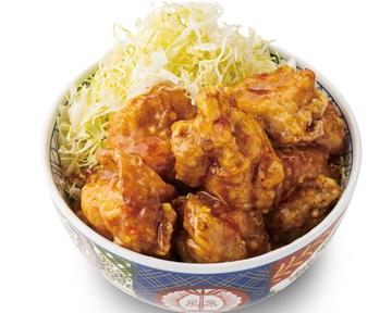 チリソースから揚げ丼〈並〉Chili Sauce Fried Chicken Bowl