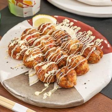 ふわとろたこ焼き12個(塩胡椒+レモン) Fluffy Salt and Pepper Takoyaki with Lemon (12 Pieces)