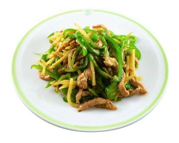 青椒肉絲定食 Green Pepper and Pork Stir-Fry Set Meal