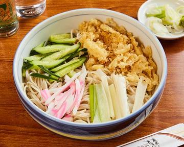 冷やしたぬき Chilled Udon Noodles with Tempura Batter